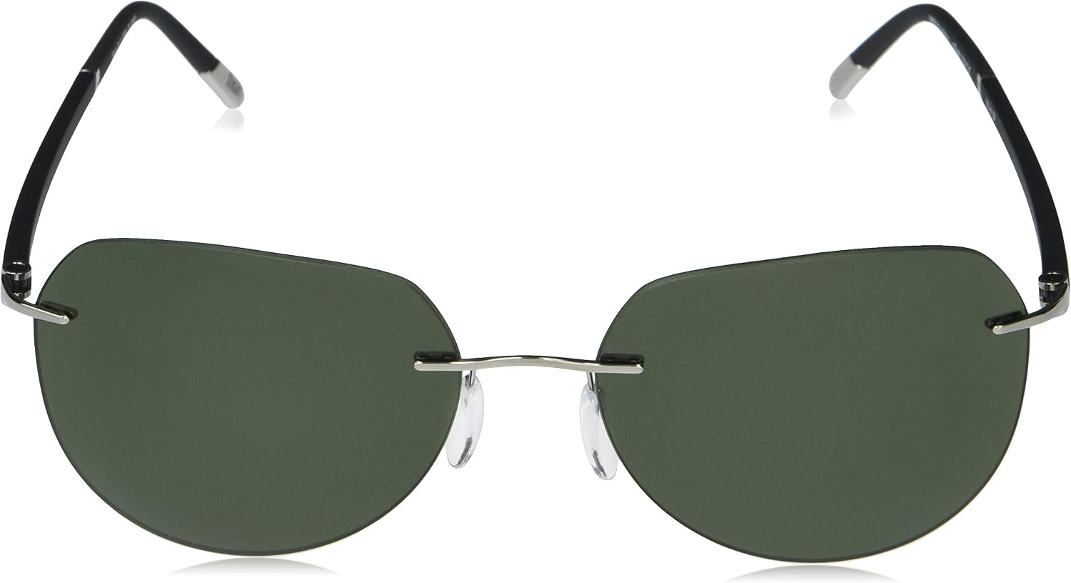 Silhouette Lunettes de Soleil SUN C-2 8709 SILVER/GREEN Tailleunique unisexe