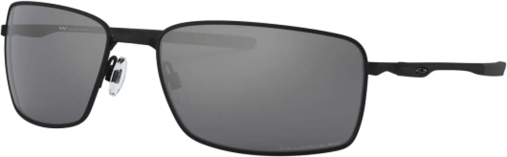 Oakley Square Wire Lunettes de Soleil Matte Black/Black Iridium Polar