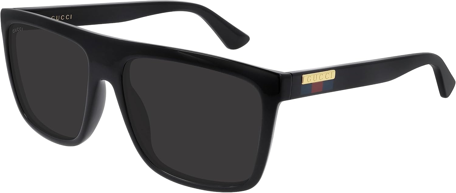 Gucci Gg0748s-001 Lunettes de Soleil, Noir, 59-17-145 Hommes
