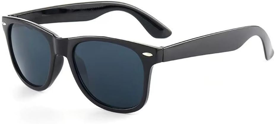 Fc'Noqgn Lunettes de soleil polarisées pour tout-petits - Protection UV pour garçons, filles et bébés - Classiques, unisexes, noires