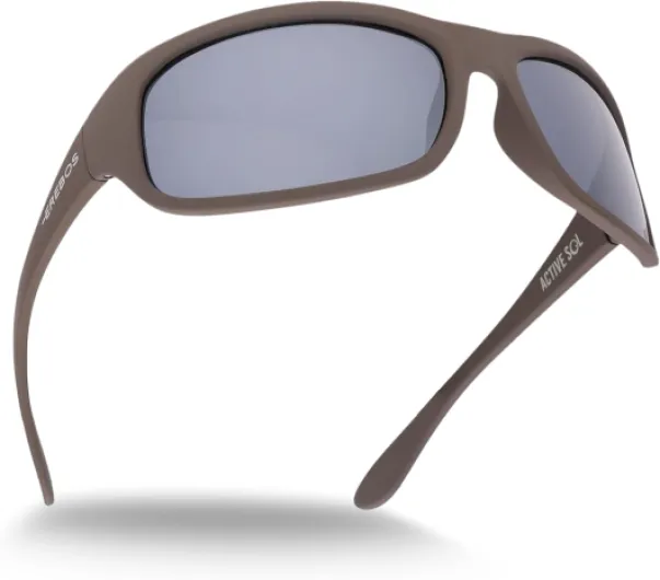 Lunettes de soleil verres polarisants EREBOS - Très foncés de cat - 4 - Protection UV 400 - Luminosité extrême - montagne et mer - Photophobie - sport - 24 g Größe L - Graue Gläser - Graue Tönung