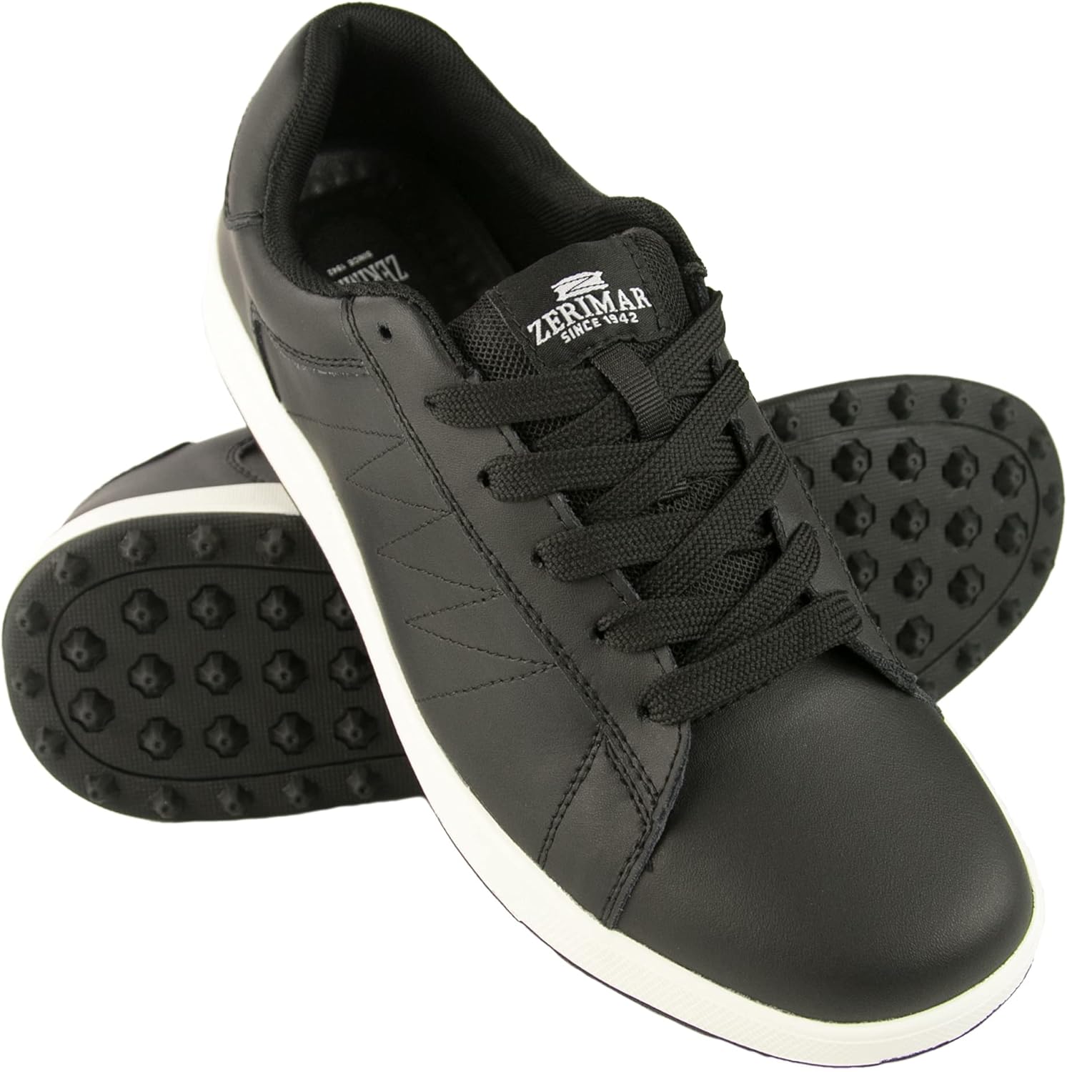 Chaussures de Golf pour Hommes - Chaussures de Sport pour Hommes - Chaussures de Sport pour Hommes - Chaussure de Golf en Cuir- Chaussure de Sport - 44 EU Charbon Noir