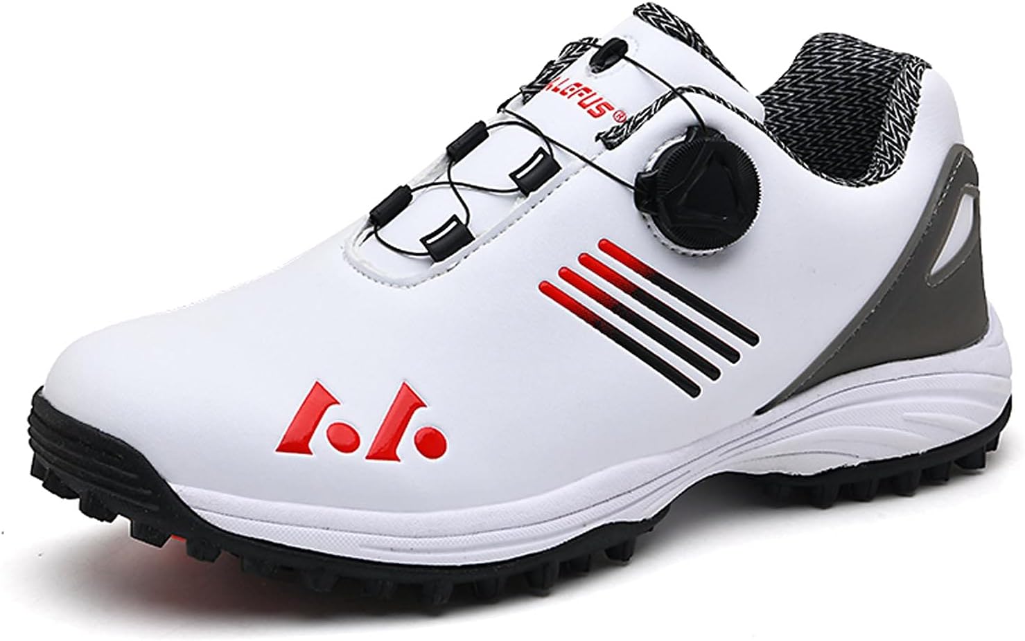 BLBK Chaussures de golf imperméables et légères pour homme 45 EU Rouge et Blanc