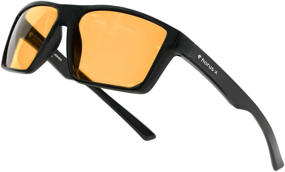 Lunette Gaming - Lunette anti lumière bleue Homme Femme pour Ecran - Anti Fatigue & Migraine Oculaire - Lunettes Amber Gaming Amber