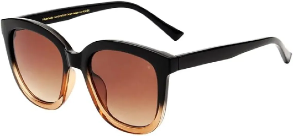 A.Kjaerbede Lunettes de soleil Billy noir marron transparent, noir/marron