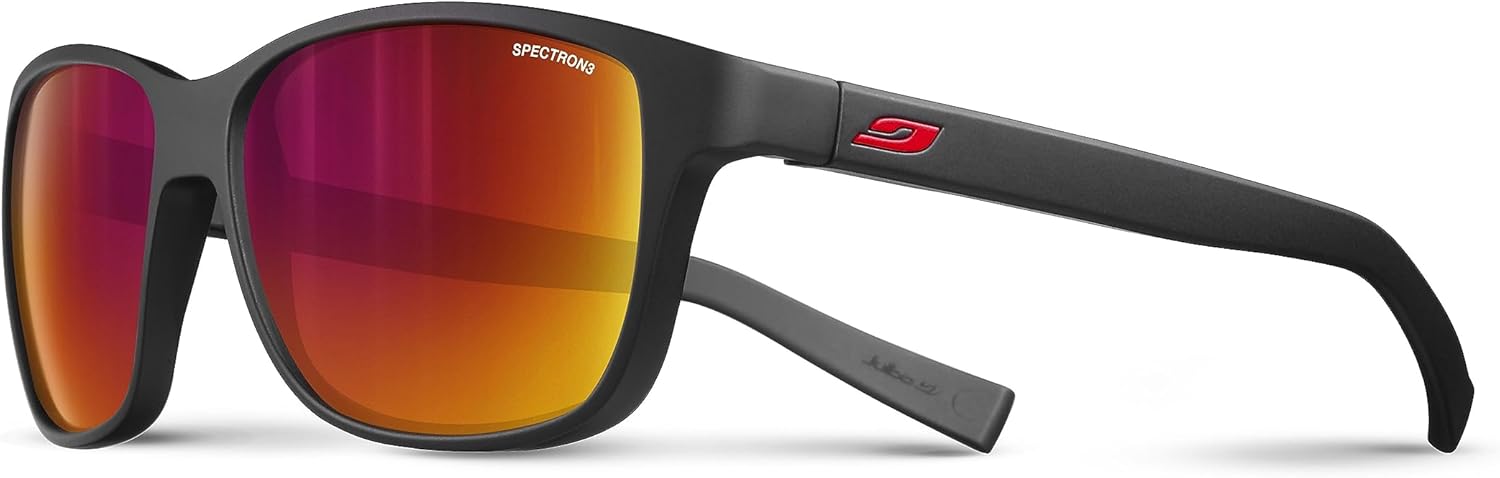 Powell Lunettes de Soleil Noir Mat/Rouge