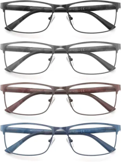 MODFANS Lunettes Loupe +2.50 Couleur1234