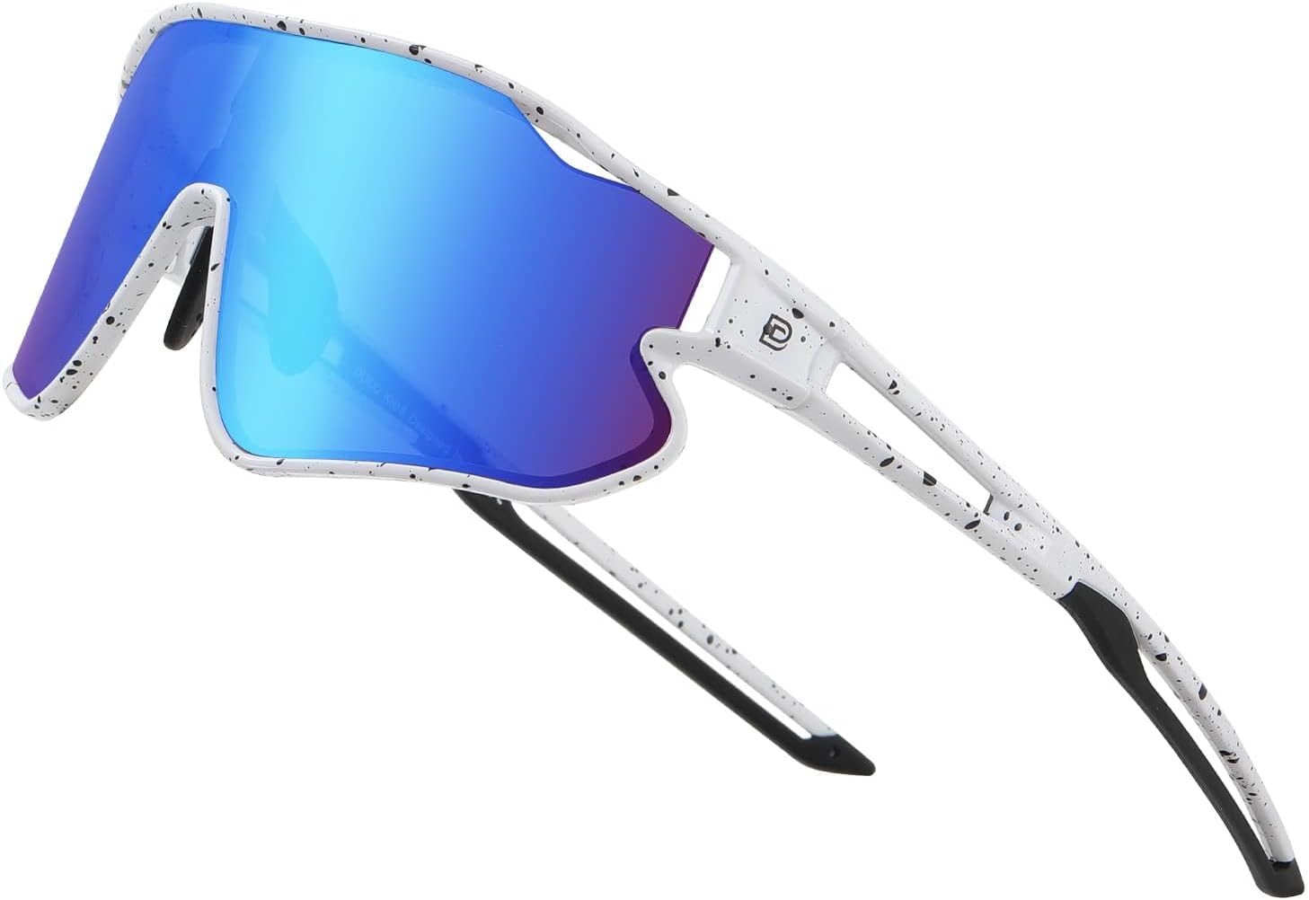 DK268 Lunettes de soleil légères pour enfant garçon/fille, avec monture TR90, UV 400, pour le sport, le cyclisme, le baseball Cadre Noir Blanc Noir Monture Noire Lunettes Revo Bleu