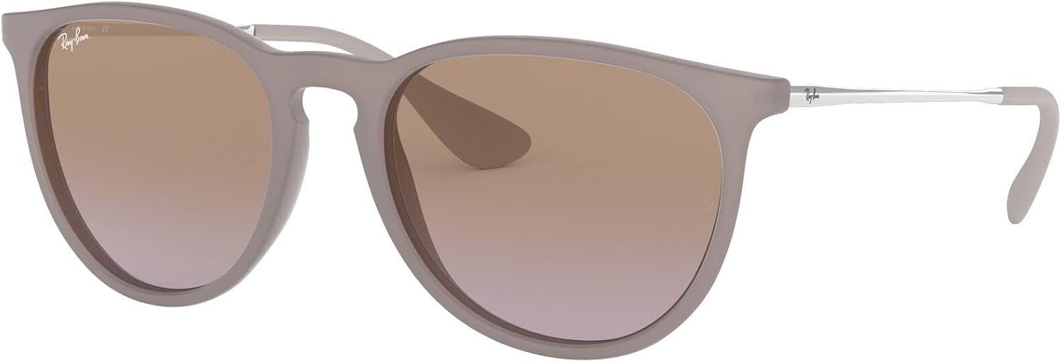 Ray-Ban Rb4171 Montures de lunettes Mixte (lot de 1) 54 mm Brun (Gestell: Braun,silber, Gläserfarbe: Braun-violett Verlauf 600068)
