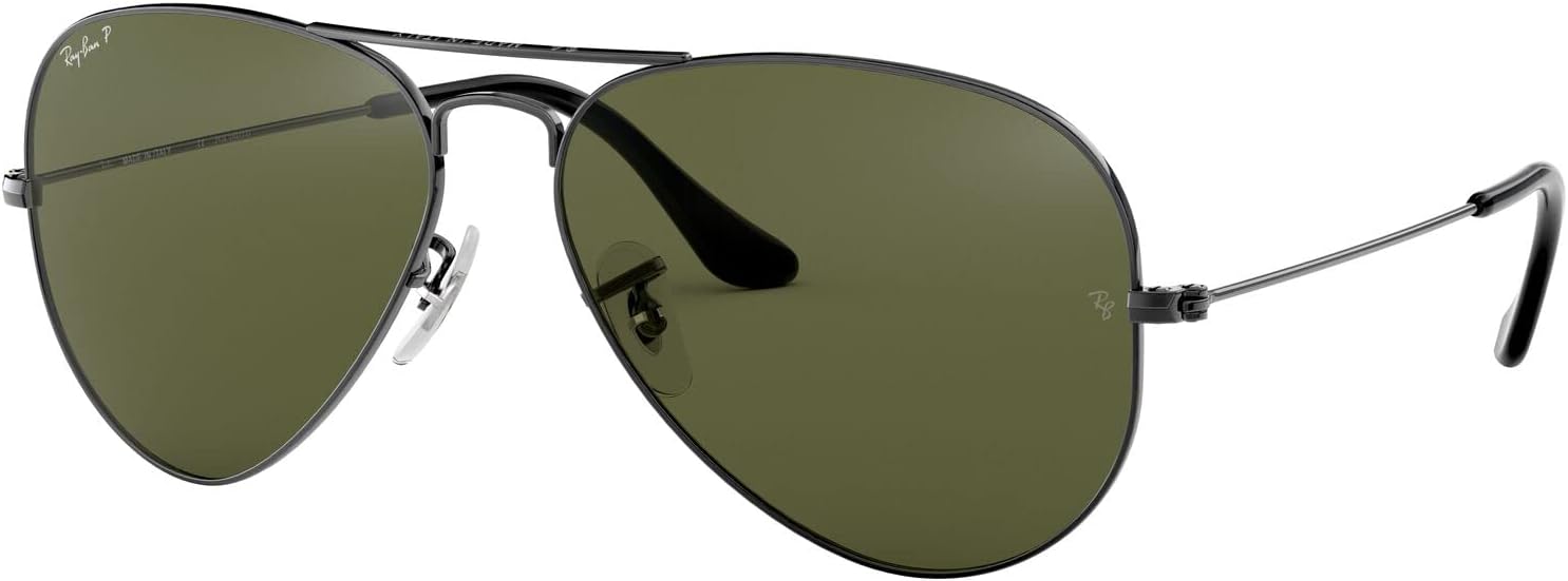 Ray-Ban Aviator Montures de lunettes Mixte (lot de 1) 58 mm Gris (004/58)
