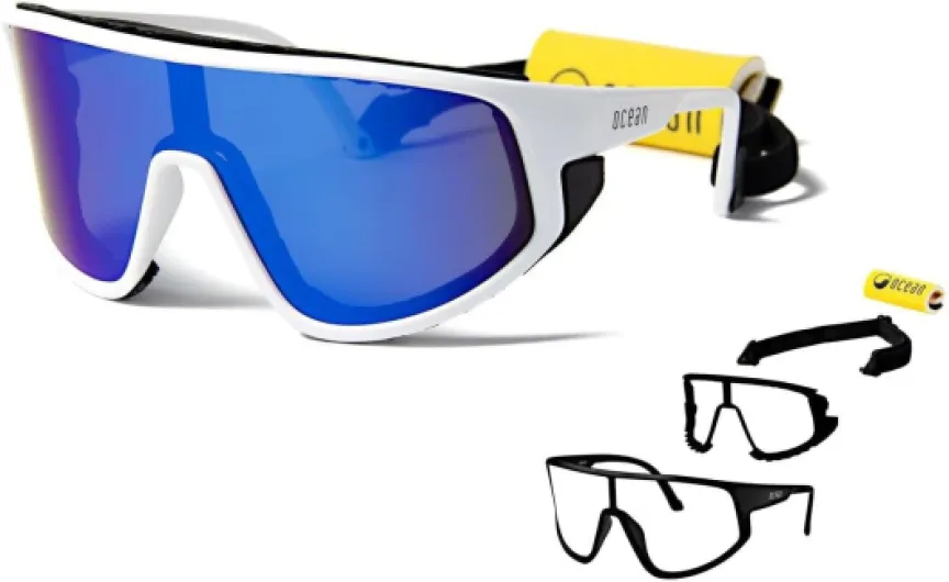 OCEAN KILLY WATER Lunettes de soleil flottantes sports aquatiques polarisées Kitesurf Blanc bleu