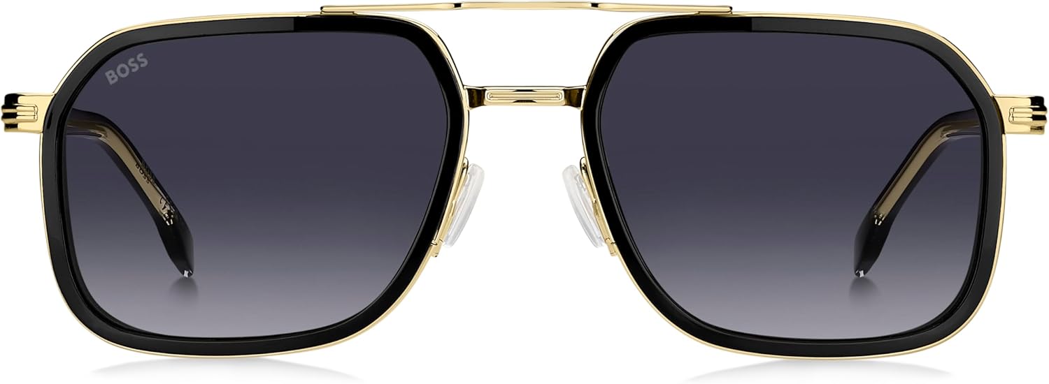 HUGO BOSS Lunettes de Soleil BOSS 1724/S 2M2 BLACK GOLD 55/19/150 Homme