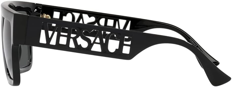 Versace Versace Lunettes de soleil couleur Gb1 non polarisées unisexe adulte (lot de 1) 53/20/140 Noir/Gris Foncé