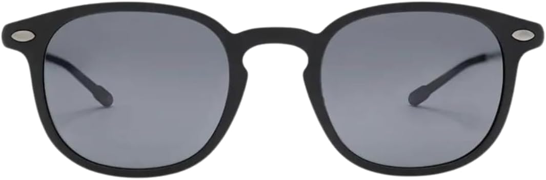 Optics Lunettes de Soleil Polarisées Unisexes - Lunettes Élégantes & Fines avec Protection 100% UV Cat3 pour Hommes & Femmes, Étui Compact - Collection Alma Taille unique Noir