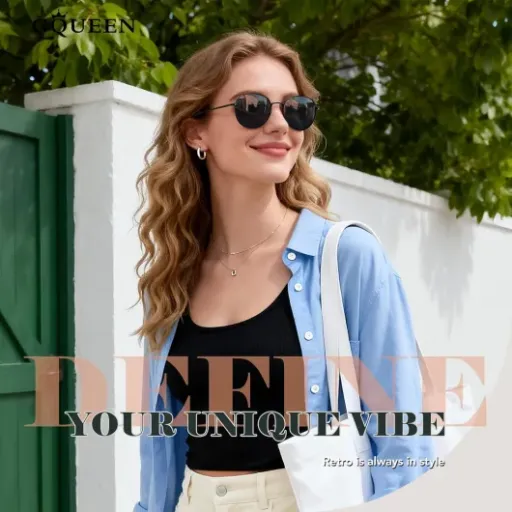 Test GQUEEN Lunettes de soleil polarisées rondes rétro : le look vintage sans flinguer le budget